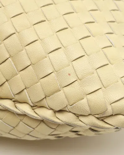Bottega Veneta Large Intrecciato Hobo Bag In Yellow