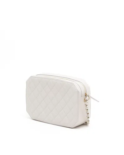 Pre-owned Chanel Cc Octagon Camera Bag In White