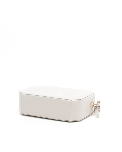 Pre-owned Chanel Cc Octagon Camera Bag In White