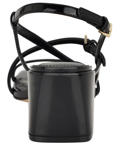 Calvin Klein Women's Pandy Strappy Block Heel Sandals In Black