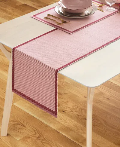 Kate Spade Garden Party Table Runner, 14" X 72" In Pink