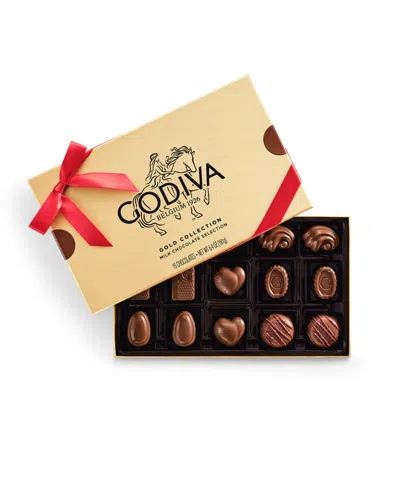 Godiva Milk Chocolate Gold Gift Box, 15 Pieces In Gold