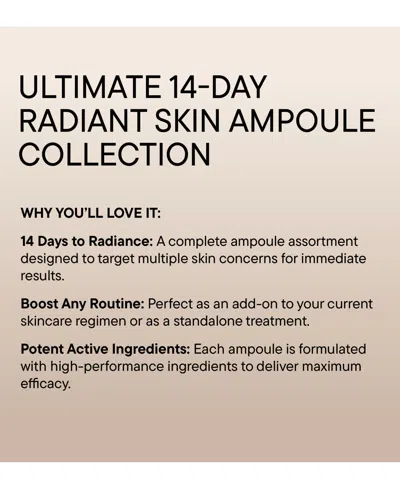 Babor 14-pc. Ultimate Radiant Skin Ampoule Set In Red