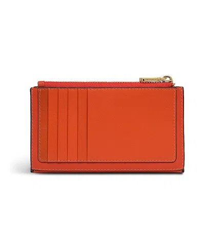 Radley London Flame Medium Ziptop Purse In Red