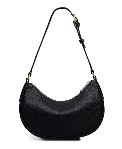 Radley London Heath Crescent Small Ziptop Shoulder Bag In Black