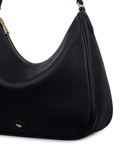 Radley London Heath Crescent Medium Ziptop Shoulder Bag In Black