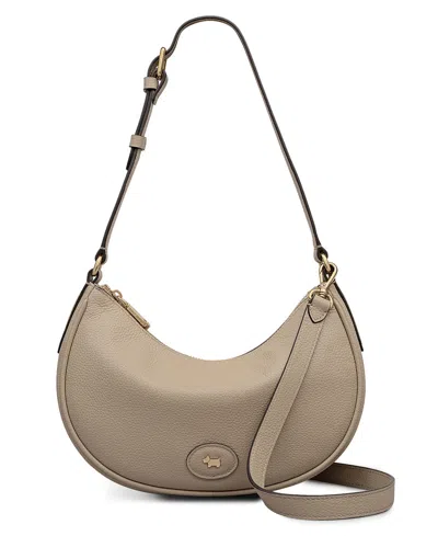 Radley London Heath Crescent Medium Ziptop Shoulder Bag In Neutral