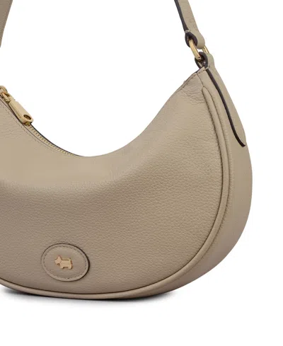 Radley London Heath Crescent Medium Ziptop Shoulder Bag In Neutral
