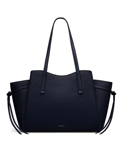 Radley London Blake Gardens Large Leather Ziptop Tote Bag In Black