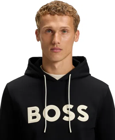 Hugo Boss Boss Sullivan Logo Hoodie In Black