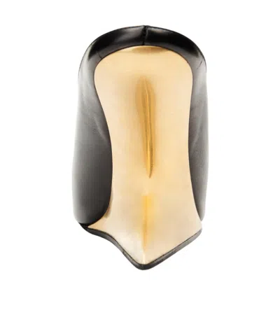 Alexander Wang Boomerang 105mm Wedge Mule Shoes In Black