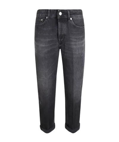 Dondup Belt-loop Jeans In Black