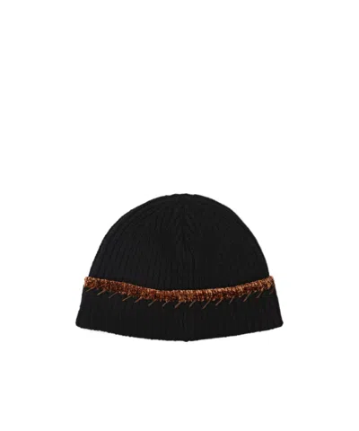 Marni Cuffed Knitted Hat In Multi
