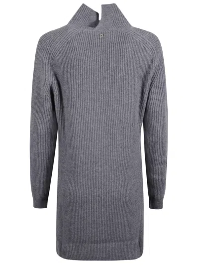 Dondup Dresses Black In Gray