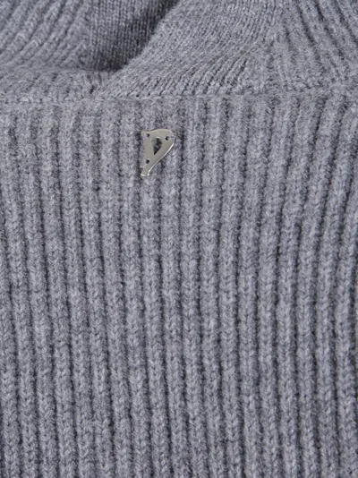 Dondup Dresses Black In Gray