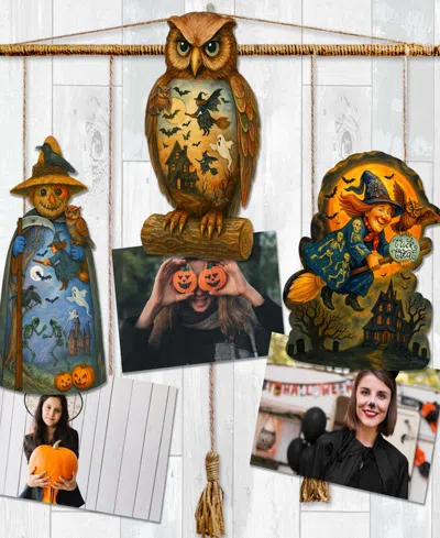 Designocracy Spooky Halloween Clip Ornaments, Set Of 3 In Multi