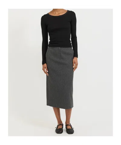 Dunst Long Skirt In Black