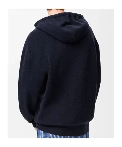 Loewe Zipper Sweater In Blue