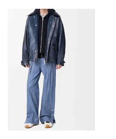 Loewe Zipper Sweater In Blue