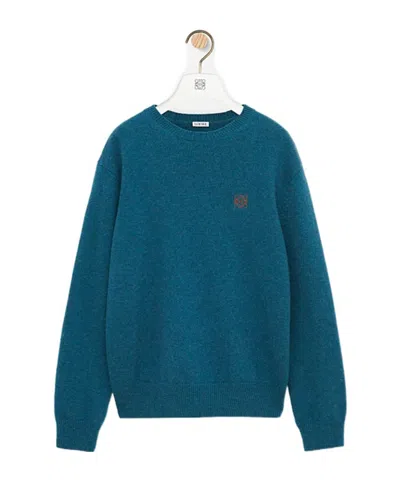 Loewe Long-sleeved Sweater In Blue