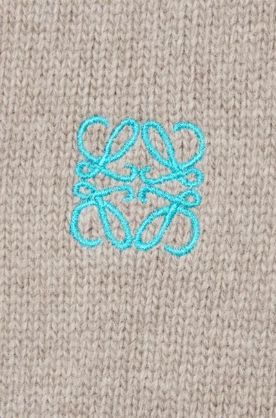 Loewe Long-sleeved Sweater In Gray