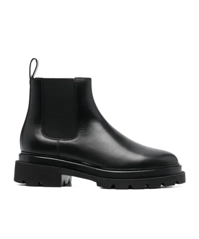 Santoni "forestlow" Elastic Ankle Boot In Black