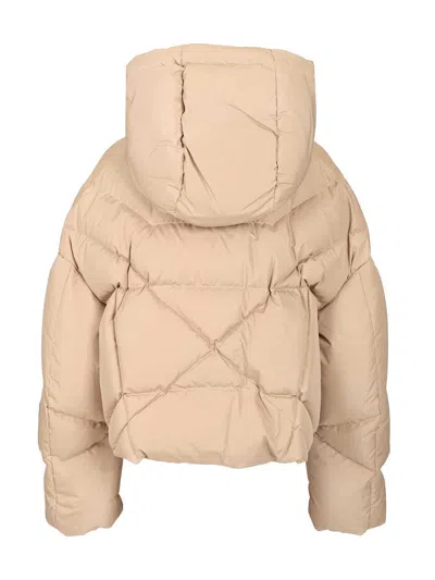 Khrisjoy Long-sleeved Down Jacket In Brown