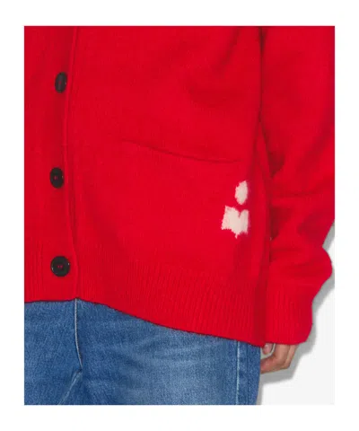 Isabel Marant Étoile Eborah Cardigan In Red