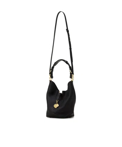 Lanvin Medium Bucket Bag Top Handle In Black