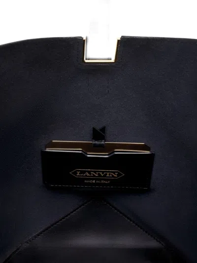 Lanvin Medium Bucket Bag Top Handle In Black