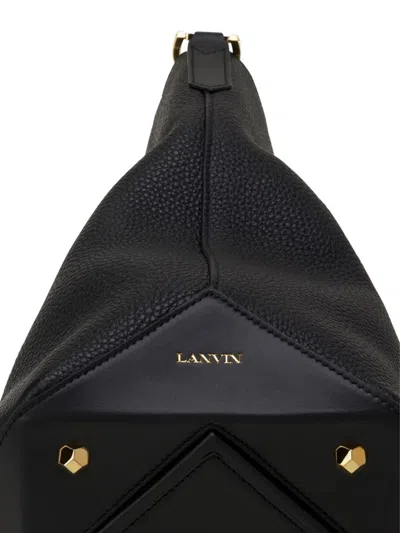 Lanvin Medium Bucket Bag Top Handle In Black