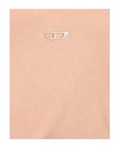 Diesel Logo-detail Tank Top In Brown