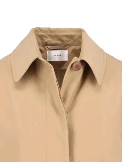 The Row Tailored Jacket With Buttoned Cuffs And Pockets In Neutral