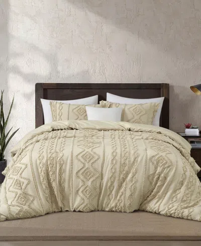Stratford Park Aluma Geometric 3-pc. Comforter Set, Full In Neutral