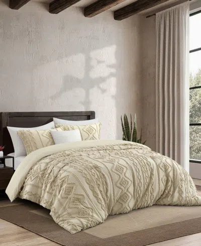 Stratford Park Aluma Geometric 3-pc. Comforter Set, Queen In Neutral