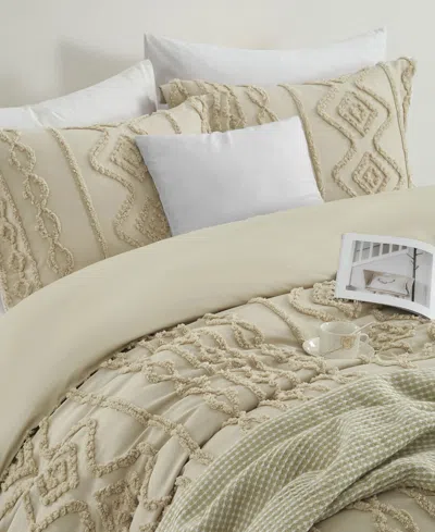 Stratford Park Aluma Geometric 3-pc. Comforter Set, Full In Neutral