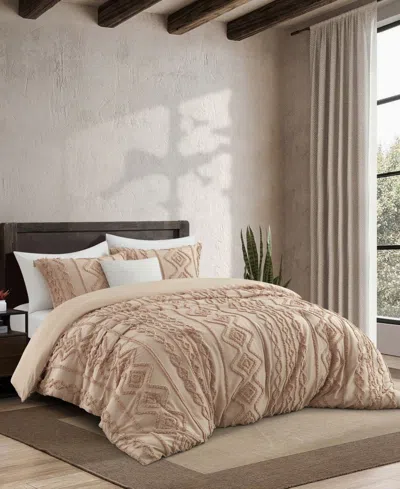 Stratford Park Aluma Geometric 3-pc. Comforter Set, Twin In Brown