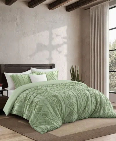 Stratford Park Aluma Geometric 3-pc. Comforter Set, Twin In Green