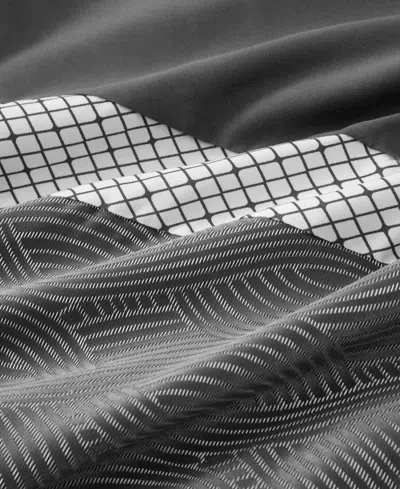 Stratford Park Corell Black 7-pc. Comforter Set, Queen In Gray