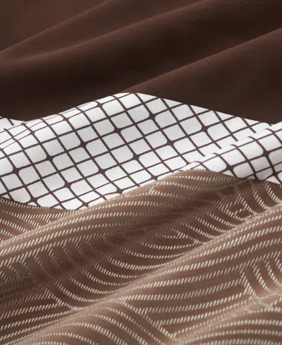 Stratford Park Corell Black 7-pc. Comforter Set, Queen In Brown