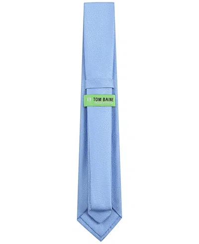 Tom Baine Men's Solid Classic Tie In Blue