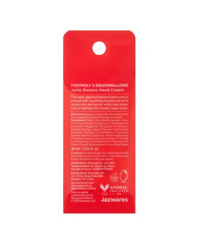 Tonymoly X Squishmallow Junie Banana Hand Cream, 1.01 Oz. In Transparent