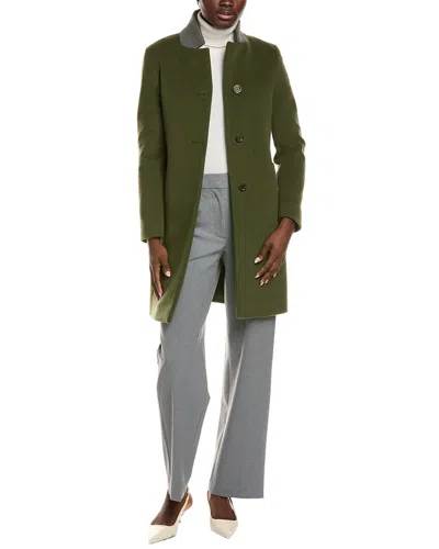 Cinzia Rocca Icons Wool & Cashmere-blend Coat In Green
