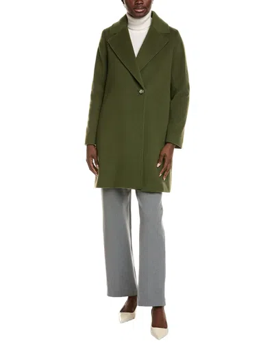 Cinzia Rocca Icons Wool & Cashmere-blend Coat In Green
