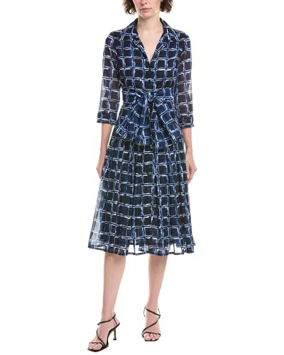 Samantha Sung Audrey 4 Shirtdress In Blue