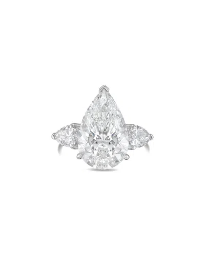 Diana M Lab Grown Diamonds Diana M. 14k 4.50 Ct. Tw. Lab-grown Diamond Three-stone Ring In Metallic