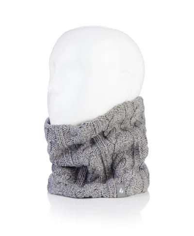 Heat Holders Lite Adele Knit Neck Warmer In Gray