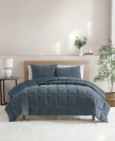 Ugg Sacha Chenille 3-pc. Comforter Set, Full/queen In Gray