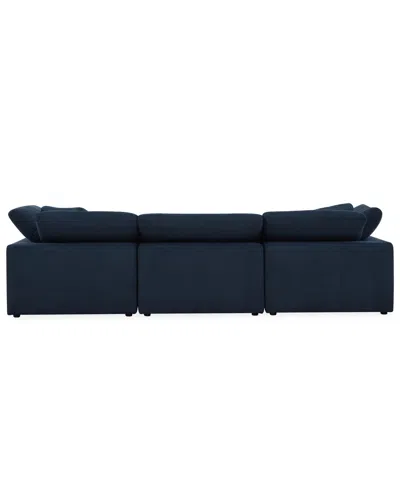 Macy's Furniture Fog 3-pc. Fabric Sofa Set In Blue