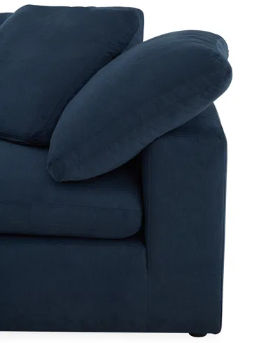 Macy's Furniture Fog 3-pc. Fabric Sofa Set In Blue